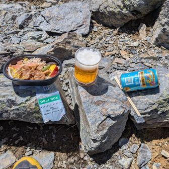 釜めし風な弁当とビール🍺