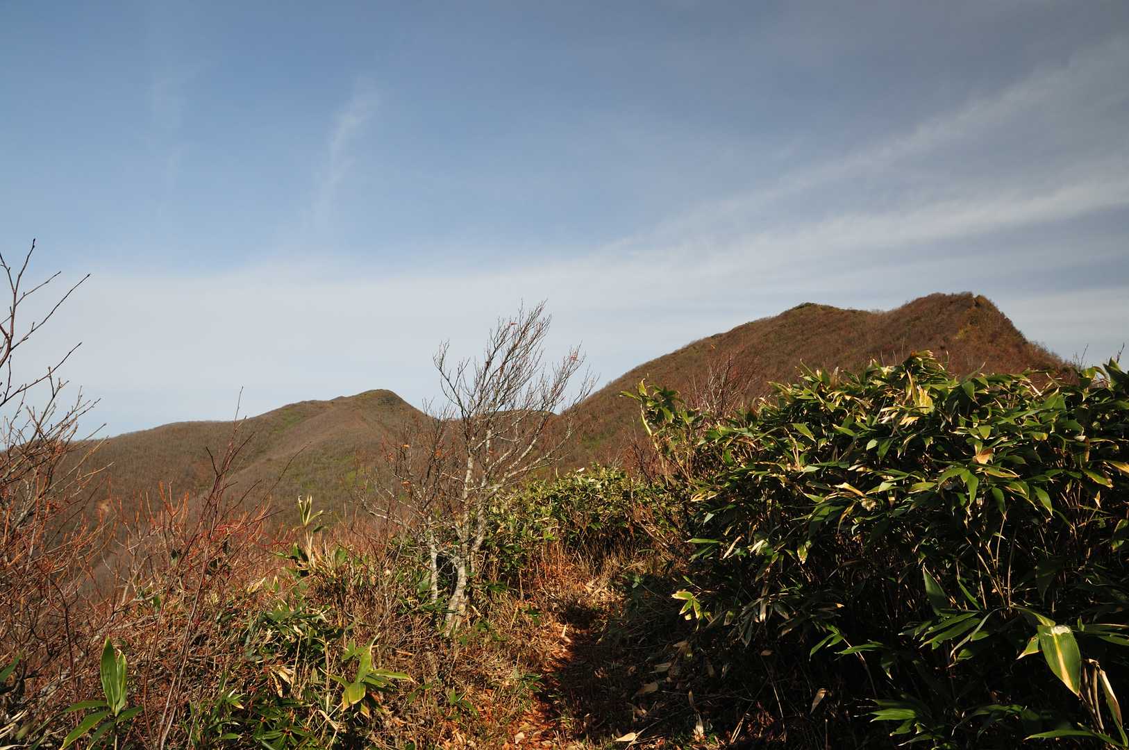 面白山、中面白山方面を振り返る。
