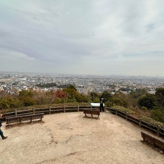 展望台の景色　阪神競馬場が見えます
