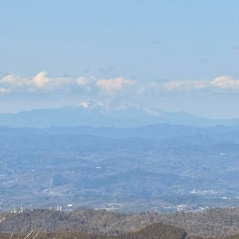 大きな傘☁️を被った御嶽山🏔️