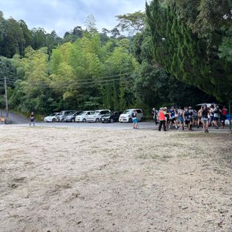 第１エイド（京都朝鮮学校）
今回はエイドしっかり給食水して滞在時間短縮のため、通過時間確認📷