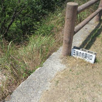 帰りは五味の市へ降りて行きます