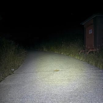 鉱山道の舗装路