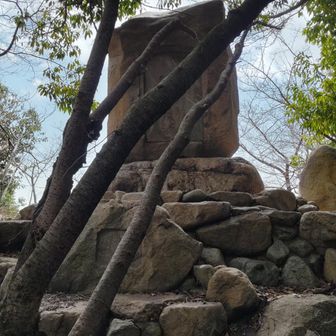 諏訪神社⛩️へ向かう途中
こちはら石碑の裏側でした💦
下から登ってくると表側
眺望良好👀✨