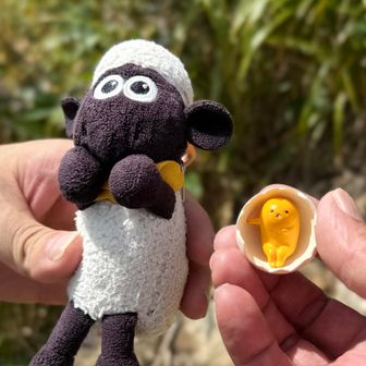 黒羊とろろさんの🐑とコラボ😁