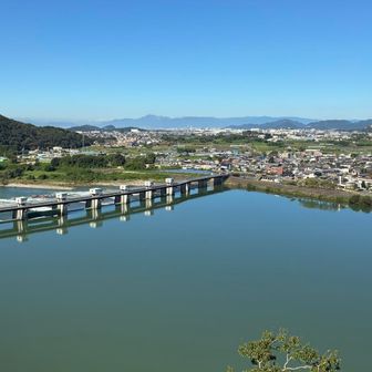 現存最古の天守から📷
最上階には「廻縁（まわりえん）」があり、360度の絶景を楽しめます👀✨