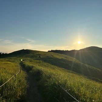 山頂へ行く