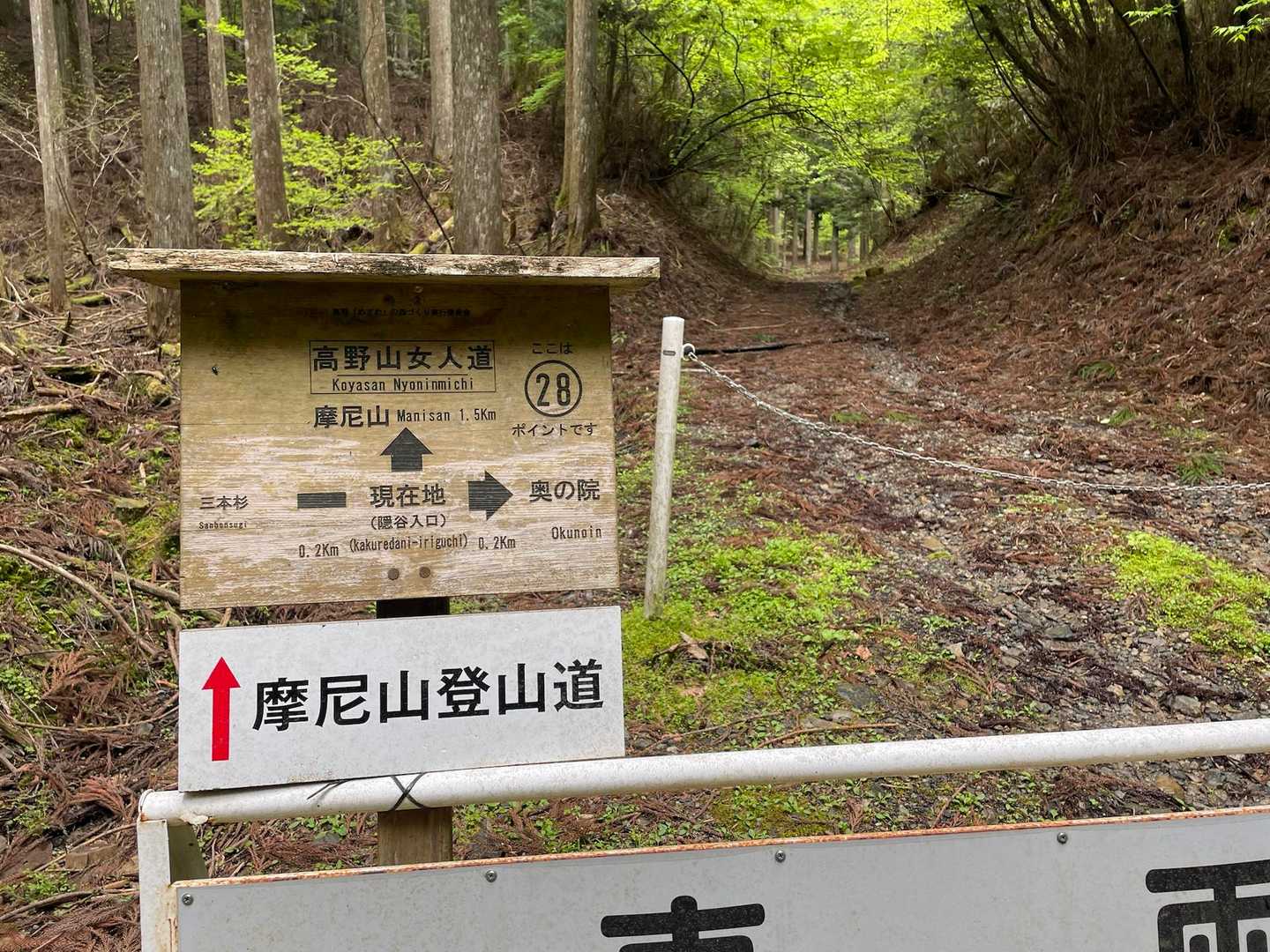 摩尼山登山口到着
