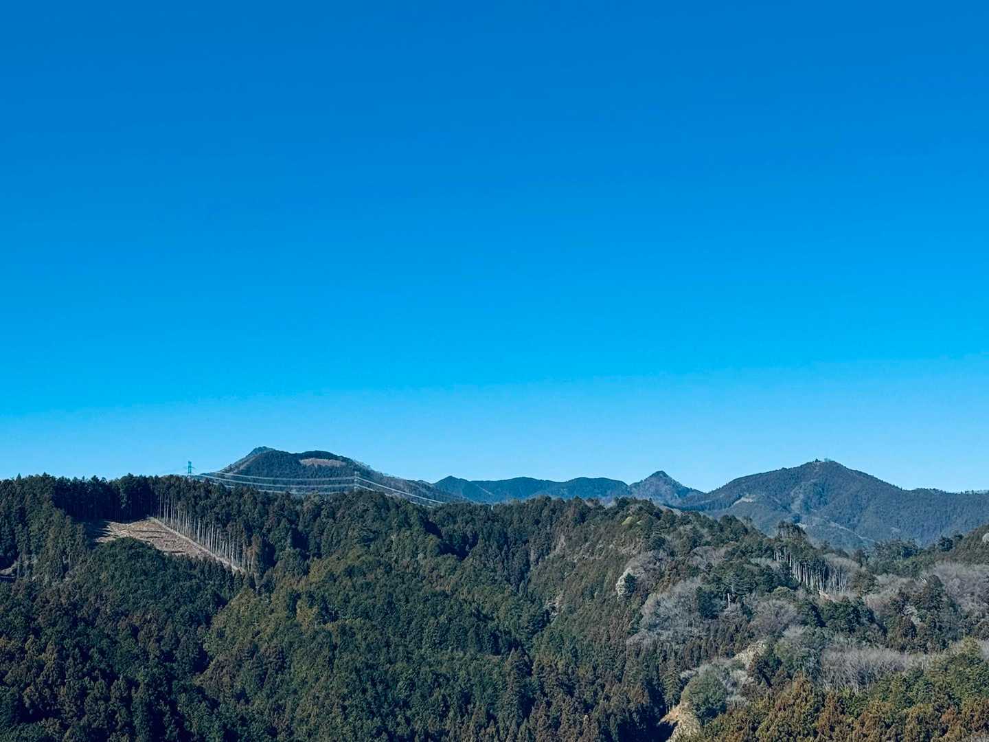 大岳山方面