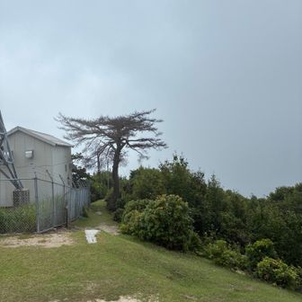 宮島方面も霞んでます