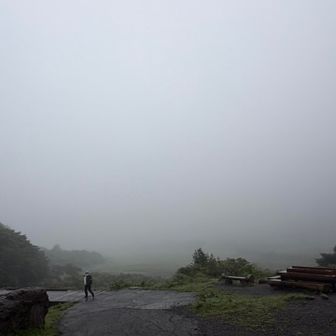 翌朝早起きしたけど、シトシトシトシトと。景色も無。どうせ来年も来るしと諦めました。