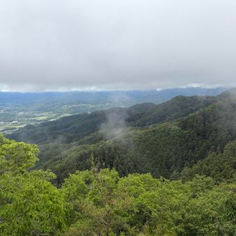 晴れていれば秩父の名峰が一望できるはずでしたが。。
あいにくの雲多め😢