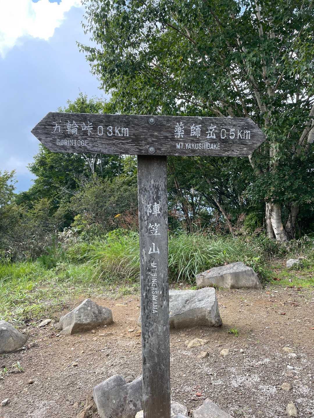 出張山-薬師岳-陣笠山 周回コースの写真