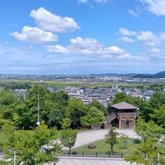 駐車場に近い松岡公園から