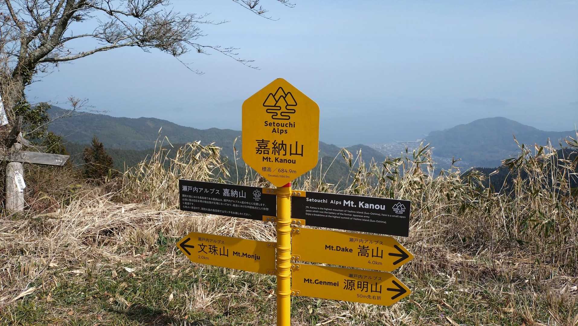 文珠山-嘉納山-源明山 往復コースの写真