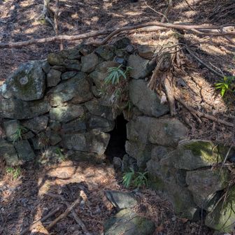 おぉ、炭焼き跡か
