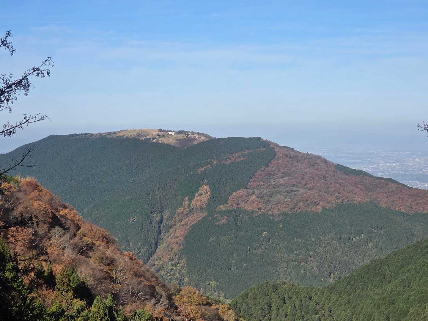 🙋‍♀️あれはもしかして大和葛城山
　　⛰️❓めちゃめちゃ紅葉が綺
　　麗やん🍁
　　早く降りて、ケーブルカーで
　　登れる？
🙋‍♂️うーん、時間的に難しいかな
　　❓
🙋‍♀️またのお楽しみやね✨✨