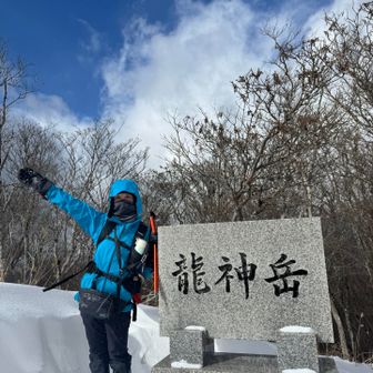 青空が見えたので
再度記念写真