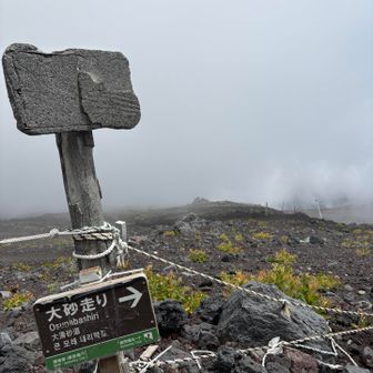 楽しみにしていた大砂走り