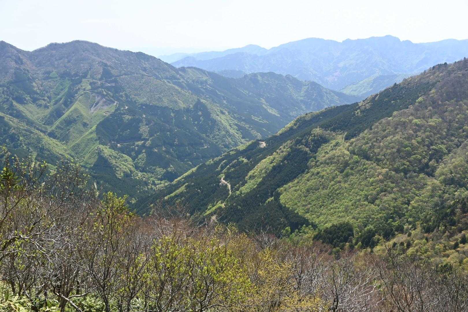 旧寒風山トンネル南口-桑瀬峠-寒風山-笹ヶ峰-笹ヶ峰南登山 縦走コースの写真