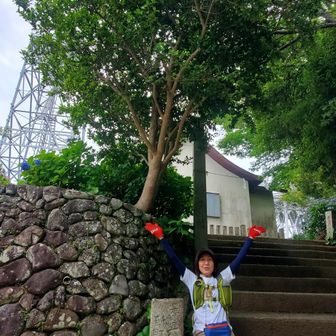 680m、山頂着
＼(^-^)／