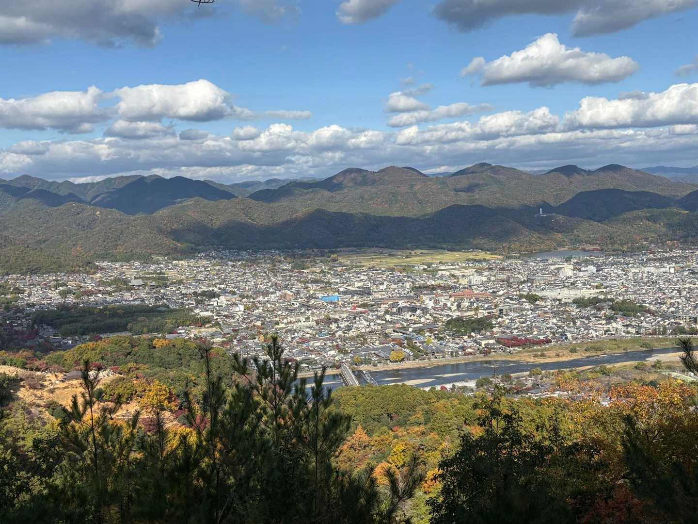 嵐山の混雑ぶりが見える😣
