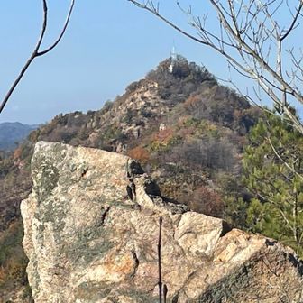 笠松山山頂見えています。