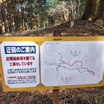 樽峠から、貫ケ岳へ迂回があります