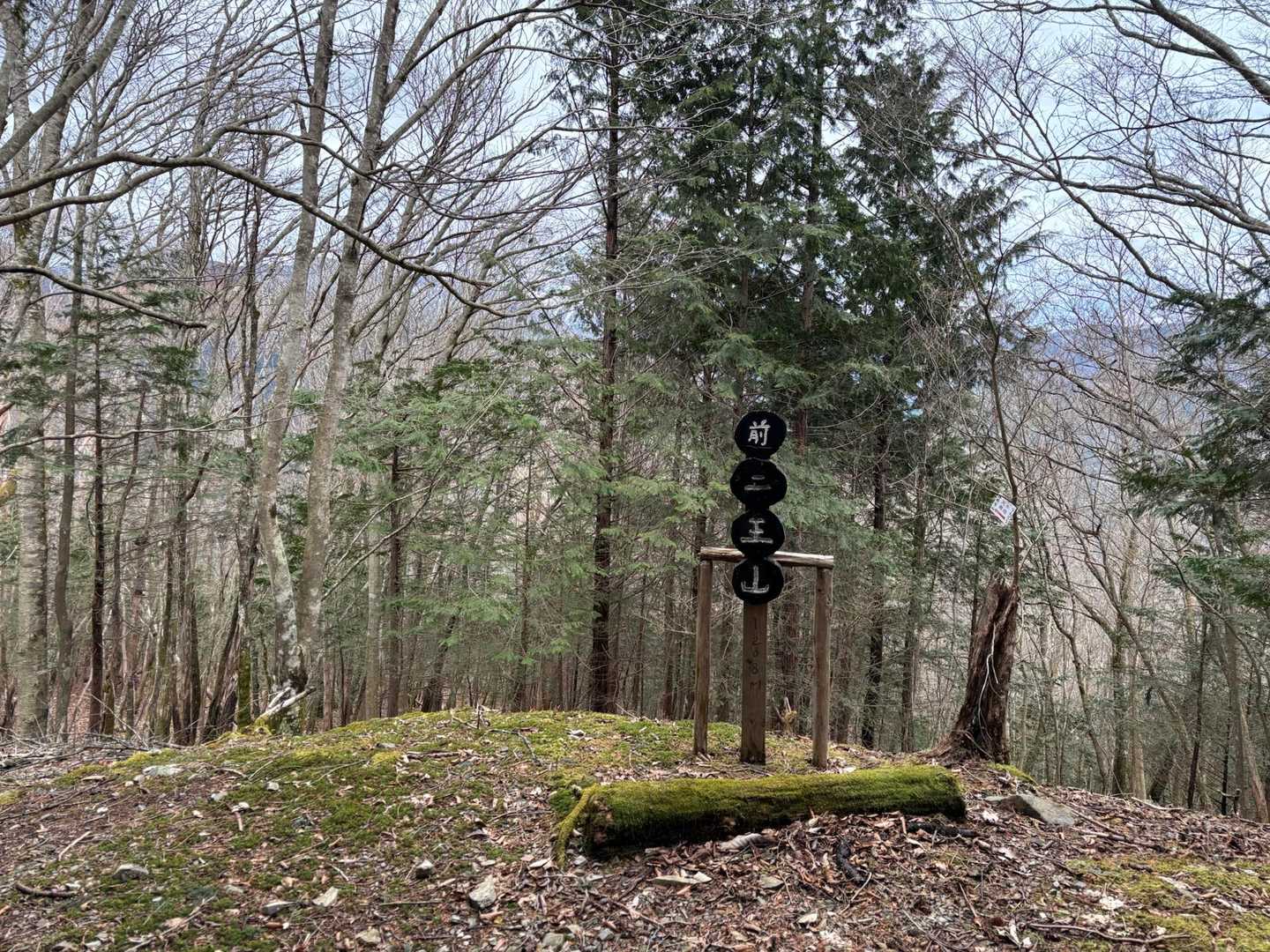 ついたー⛰️🙌って思ったら🤔

前二王山だって🤣しっかり看板🪧まで😢
