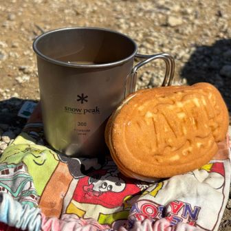 山頂でコーヒータイム☕️にしました。
朝は肌寒かったですが、この時間は少し暑か
ったです。ホットよりアイスかな…