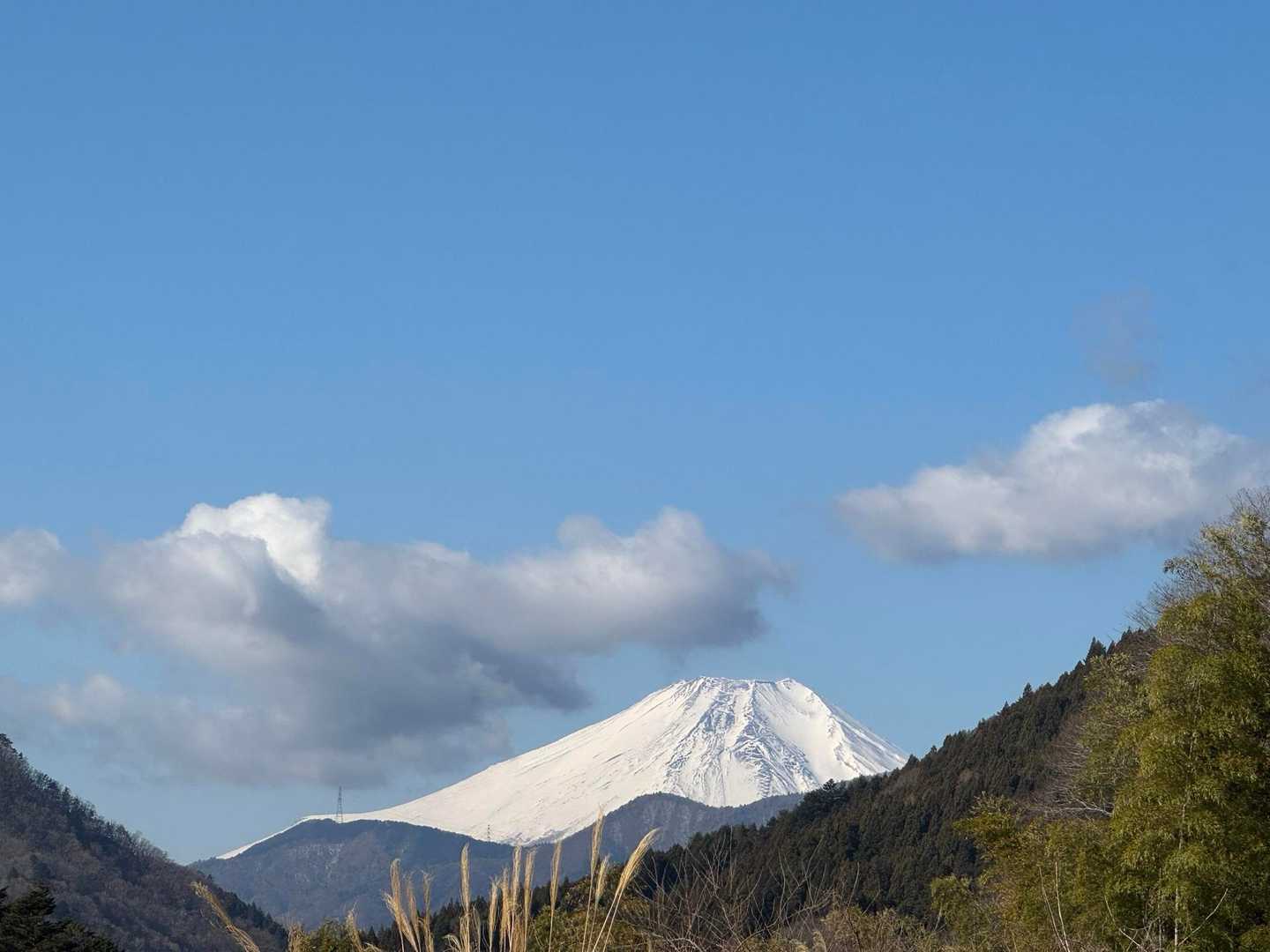 赤鞍ヶ岳登山道入口から歩いてきて(まだ舗道ﾃﾞｽ)すぐに見えた富士山🗻が1番綺麗でした✨️
