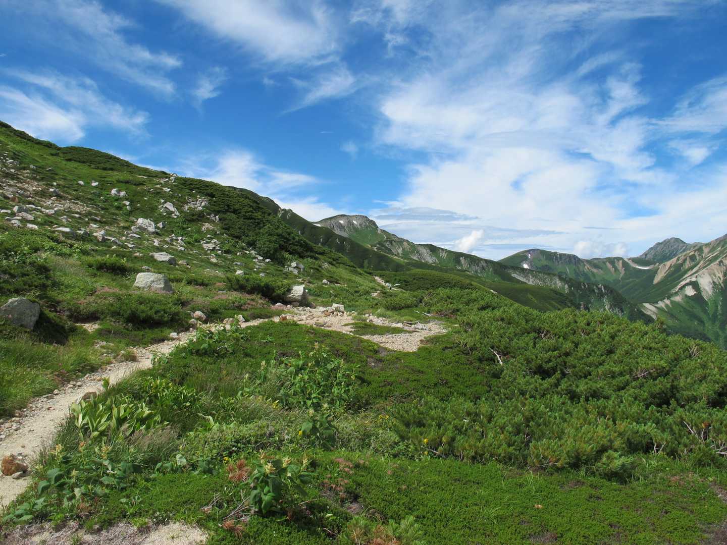 双六岳-丸山-三俣蓮華岳-鷲羽岳 周回コースの写真