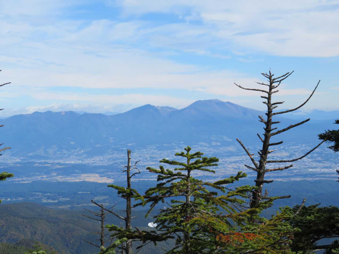 黒斑山＆浅間山、かな？