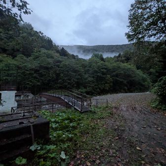 林道3.7km歩いて登山口