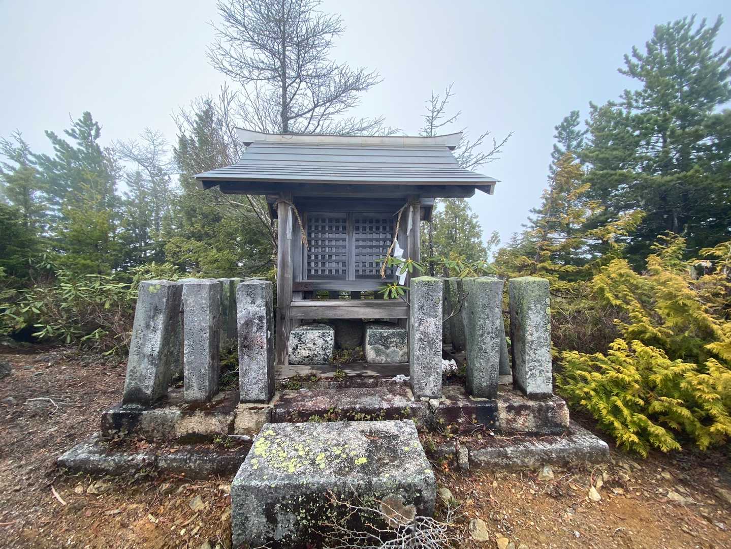 有明山神社-有明山-有明山神社奥宮 往復コースの写真