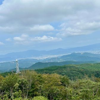 宝満山見えるよと教えていただいた⛰️