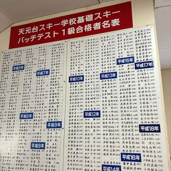 こんなん貼り出されてましした。
背中側に今年のもあった。
