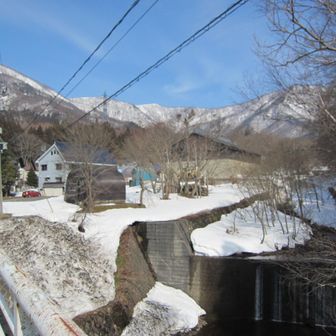 朝は多少ガスっていた日白山方面