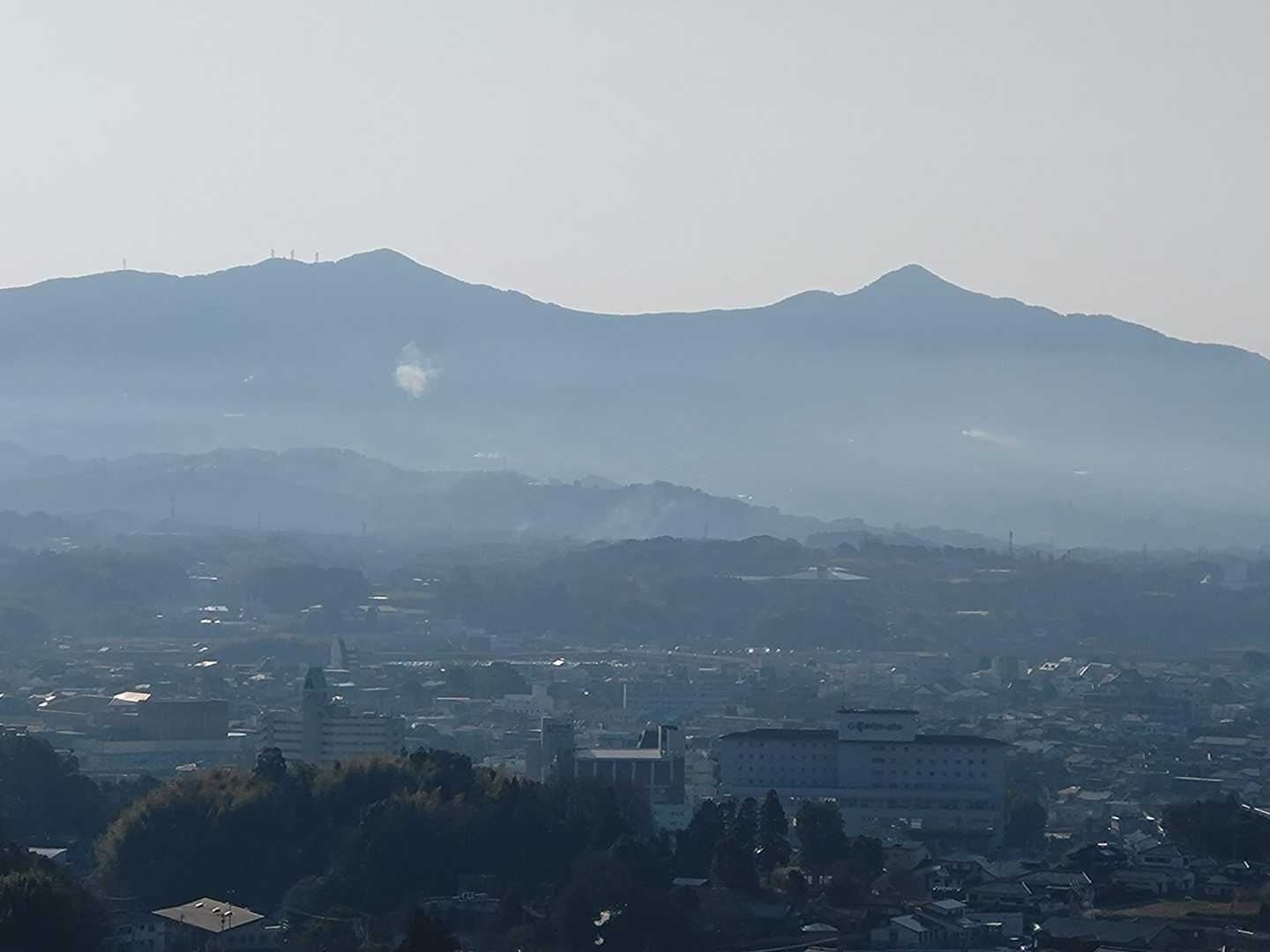 反対側からの眺めも良い！金峯山