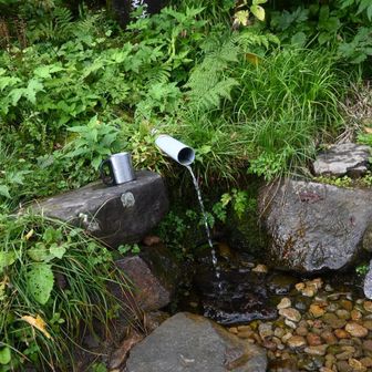 お水をいただいて帰ります