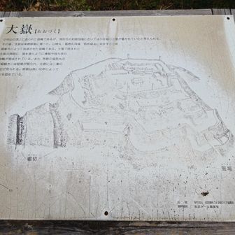 規模は大きく土塁の名残もありました。
