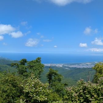 石狩湾は綺麗に見えました