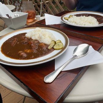 そして、本日のメイン‼️
めっちゃ気になってた
「丹沢ロイヤルカレー🍛」
もう、香りから美味しい😋
