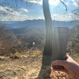 日帰り登山でコーヒーは初めて。
（白馬山荘では飲んでた）
トイレが怖いのでいつもは持参してない。