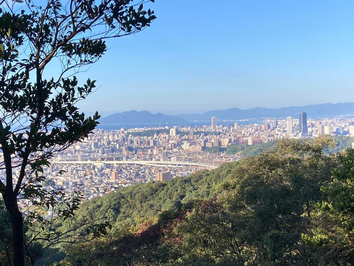 途中の東屋から。すでに良い景色