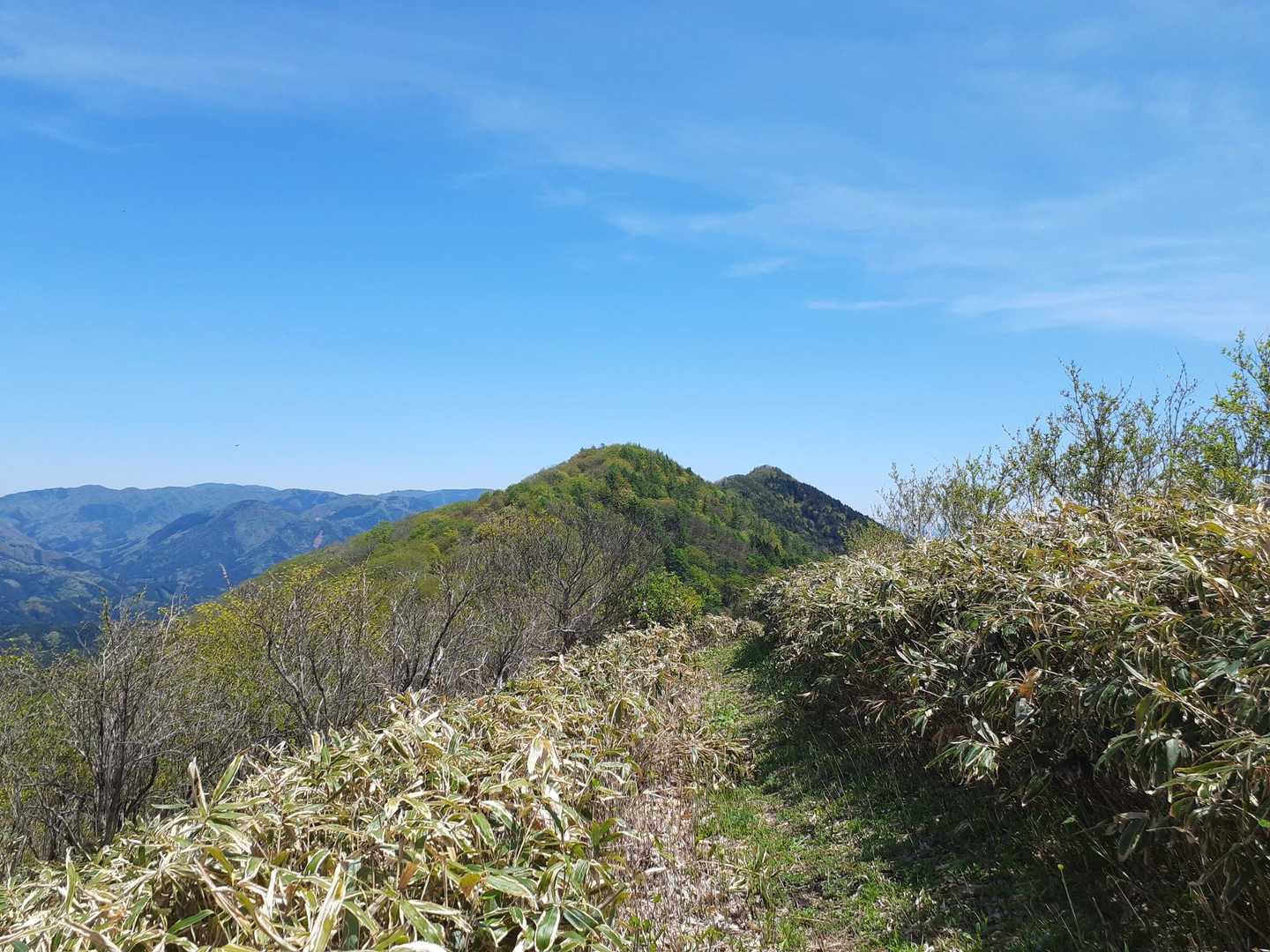 次の山、五輪山に向かうー😄