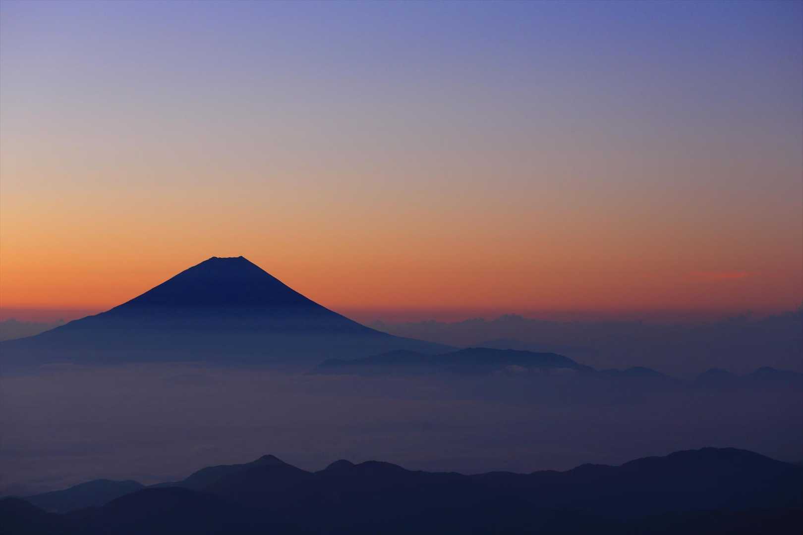 やはり南アルプスからの富士山は最高ですね🤗