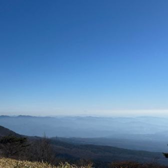 心の目で…筑波山の頭が薄ら見える