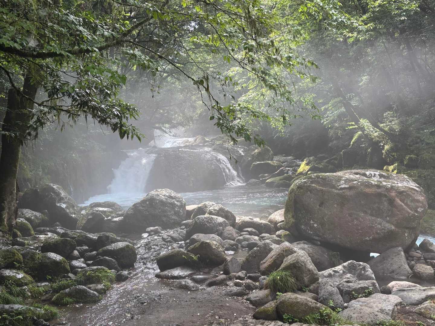 冷気が漂い、水辺は最高ですねぇ