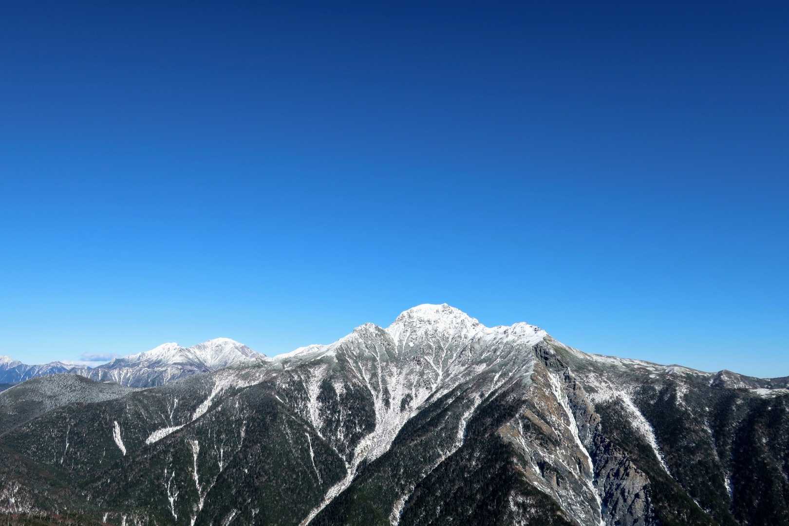 越路バス停-鳥倉登山口-三伏峠-烏帽子岳 往復コースの写真